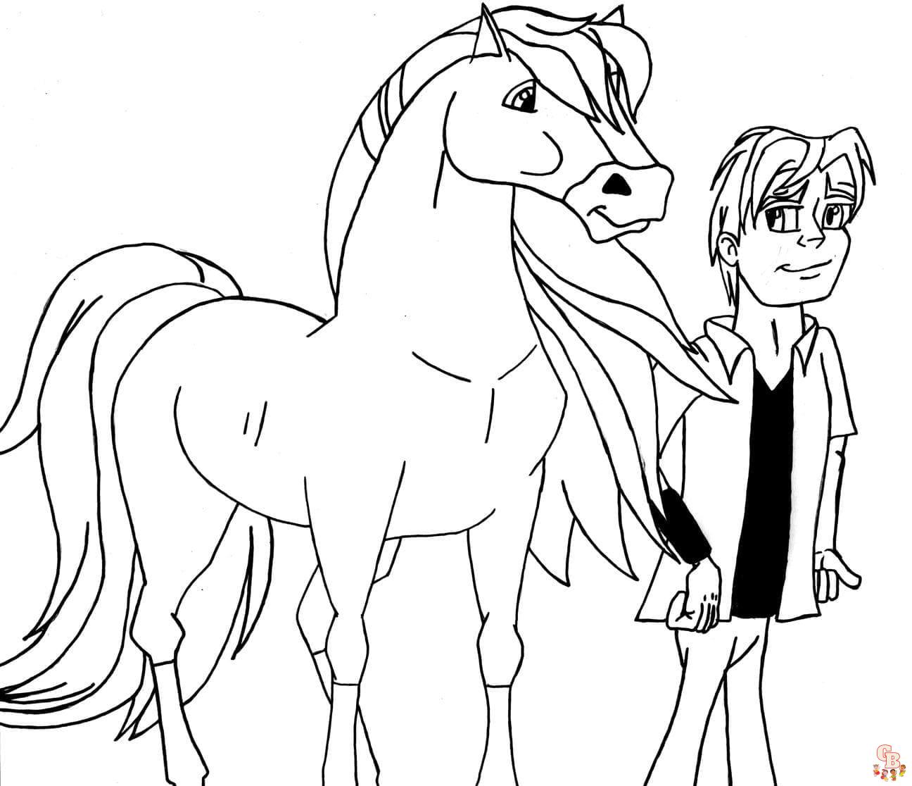 Coloriage Horseland