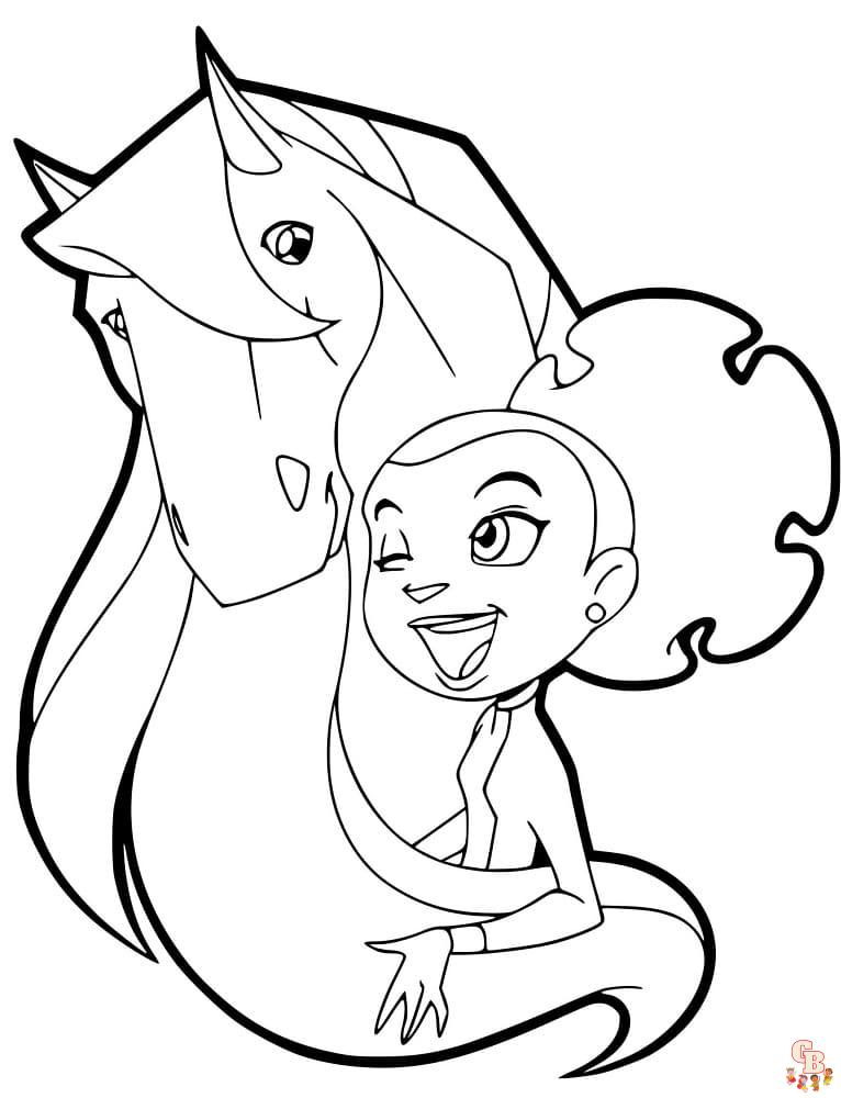 Coloriage Horseland