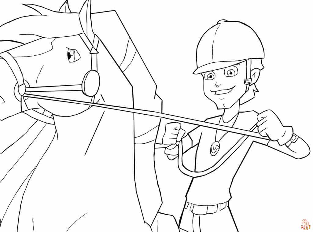 Coloriage Horseland