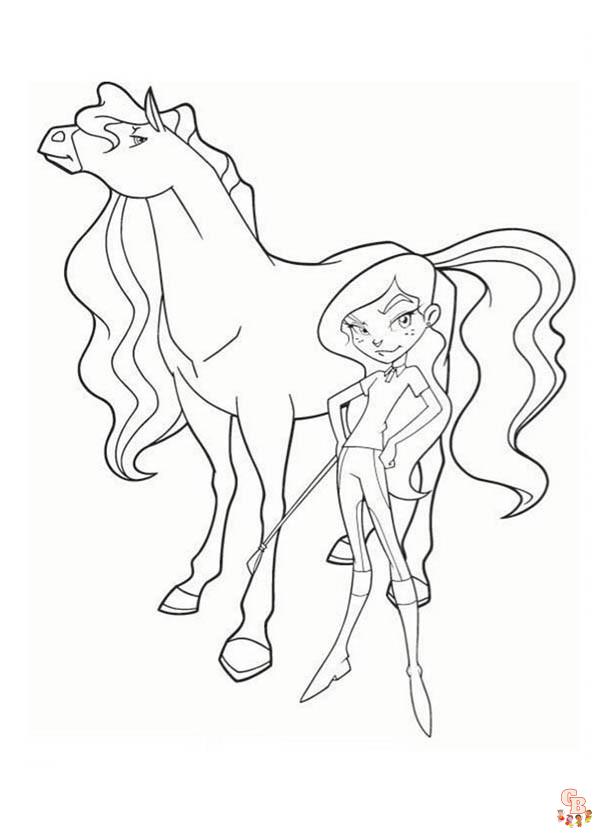 Coloriage Horseland