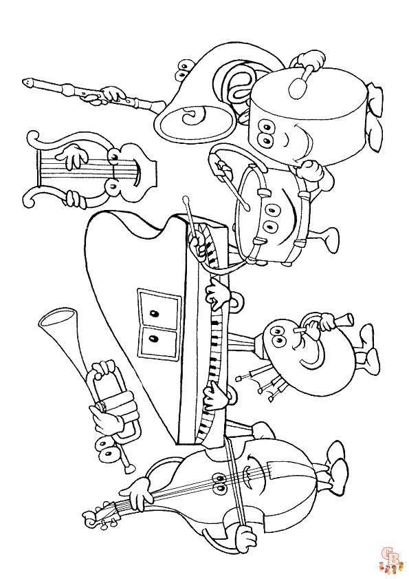 Coloriage Instruments