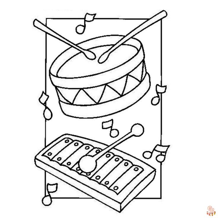 Coloriage Instruments