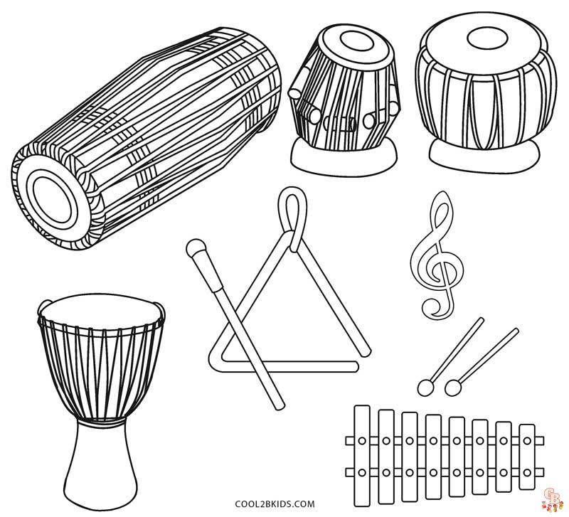 Coloriage Instruments