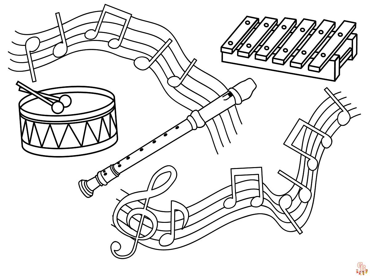 Coloriage Instruments