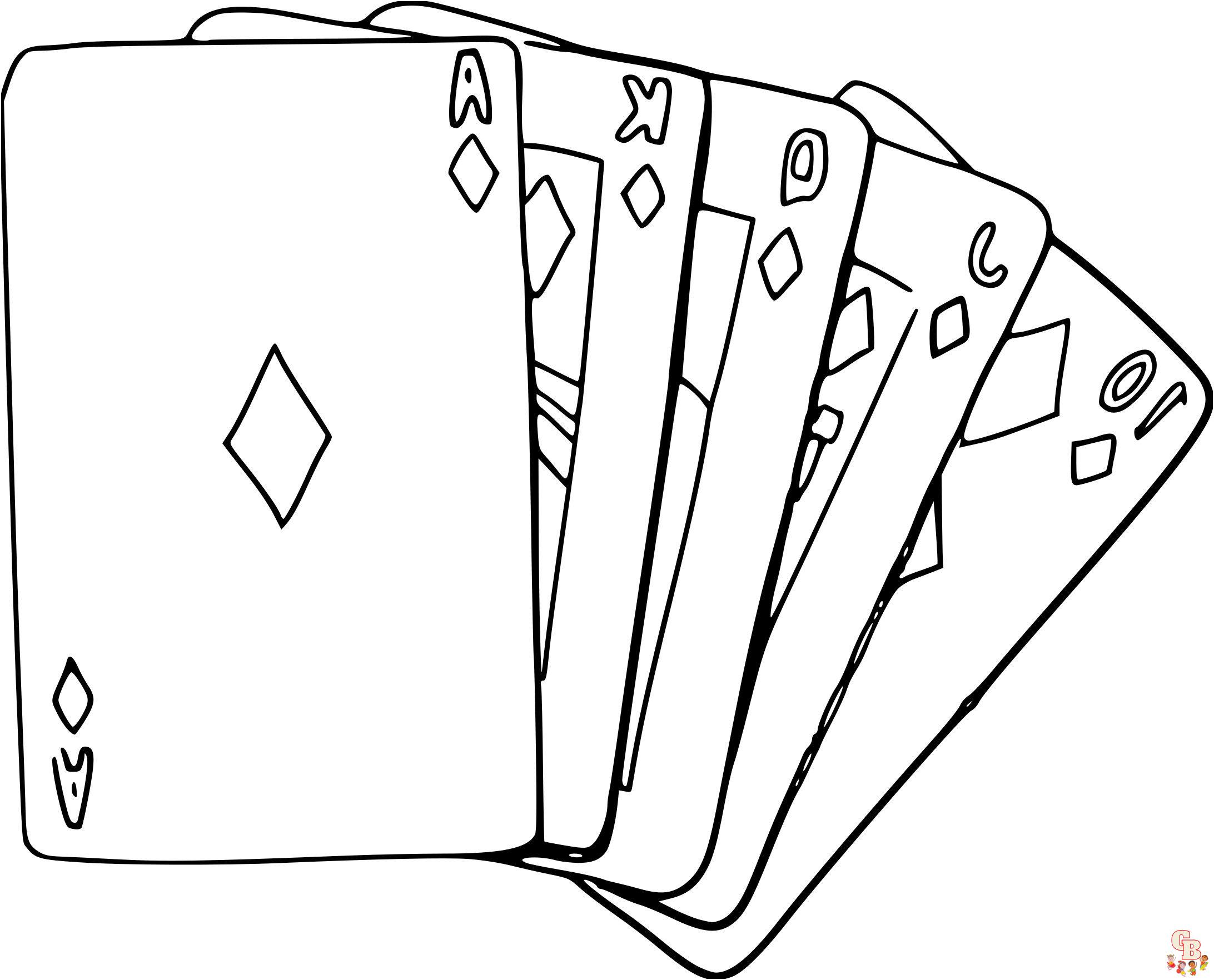 Coloriage Jeu de carte