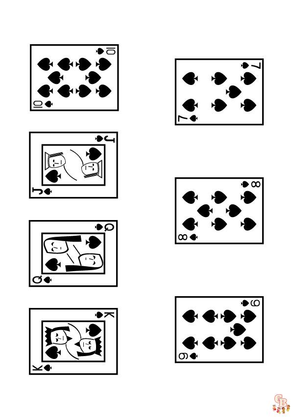 Coloriage Jeu de carte