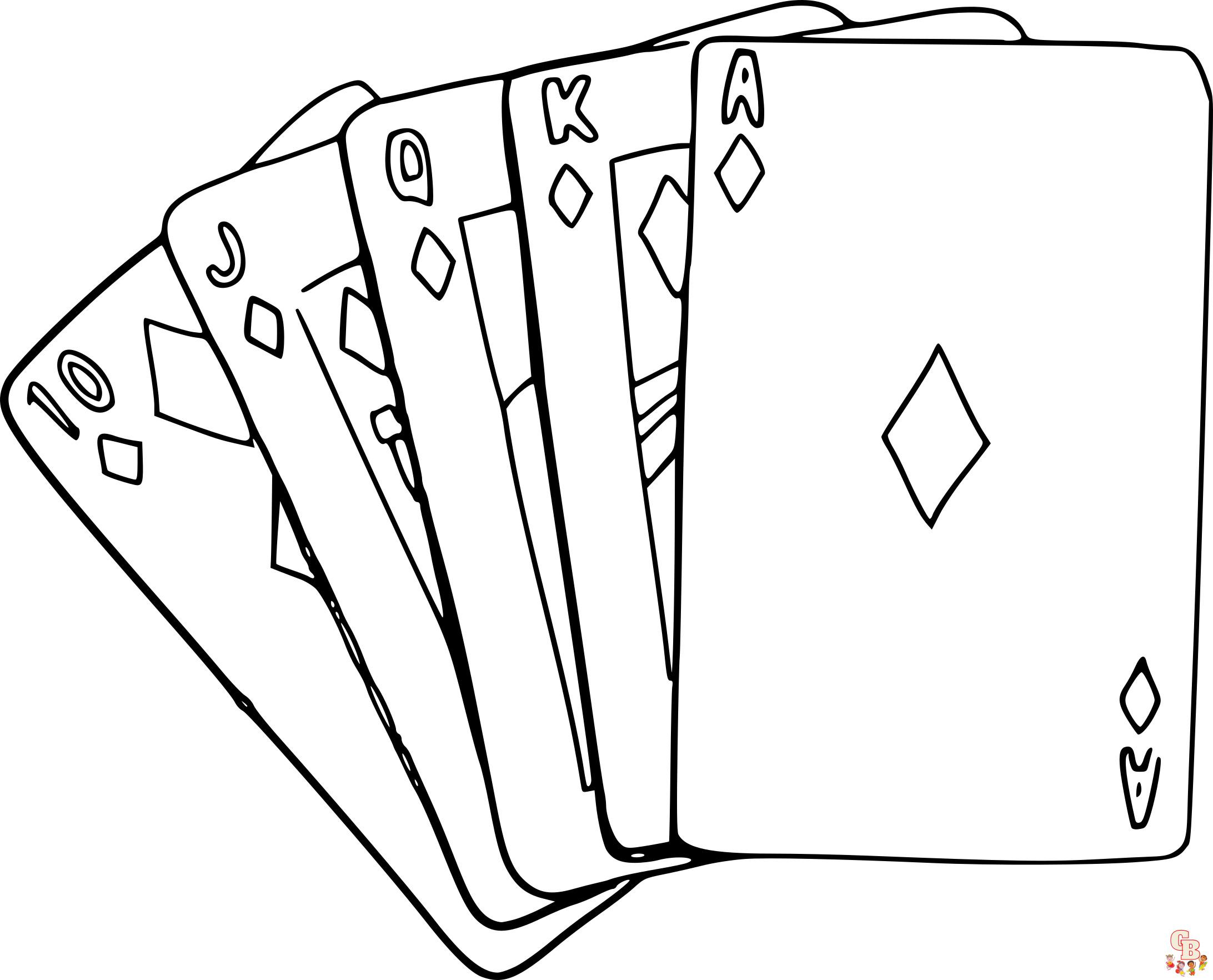 Coloriage Jeu de carte