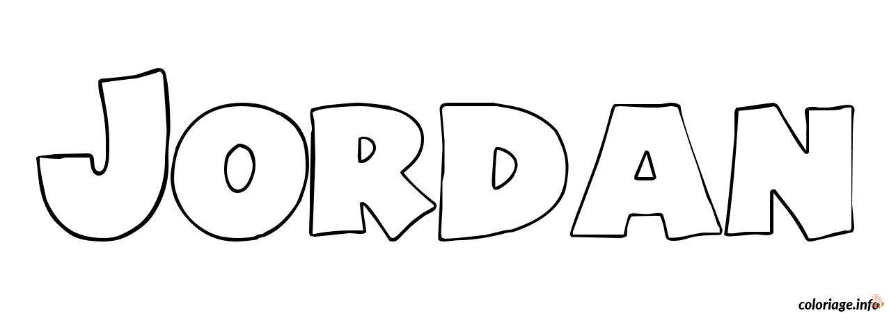 Coloriage Jordan