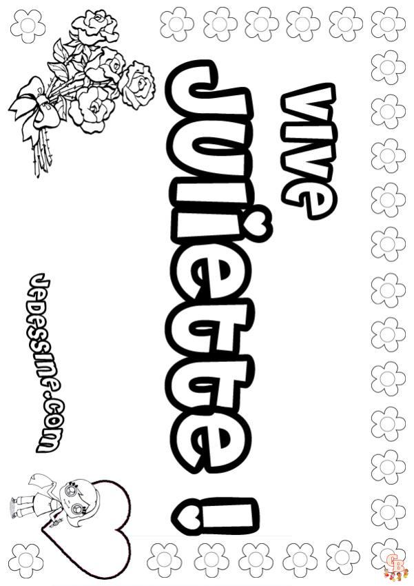 Coloriage Juliette