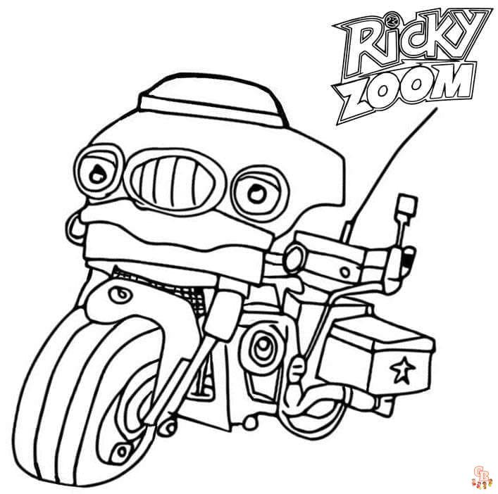 Coloriage La Bande Ricky Zoom