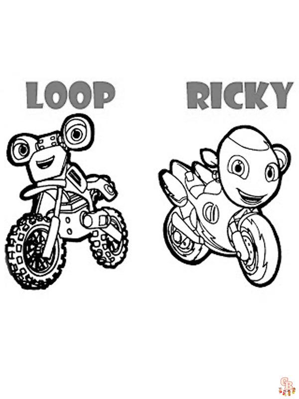 Coloriage La Bande Ricky Zoom