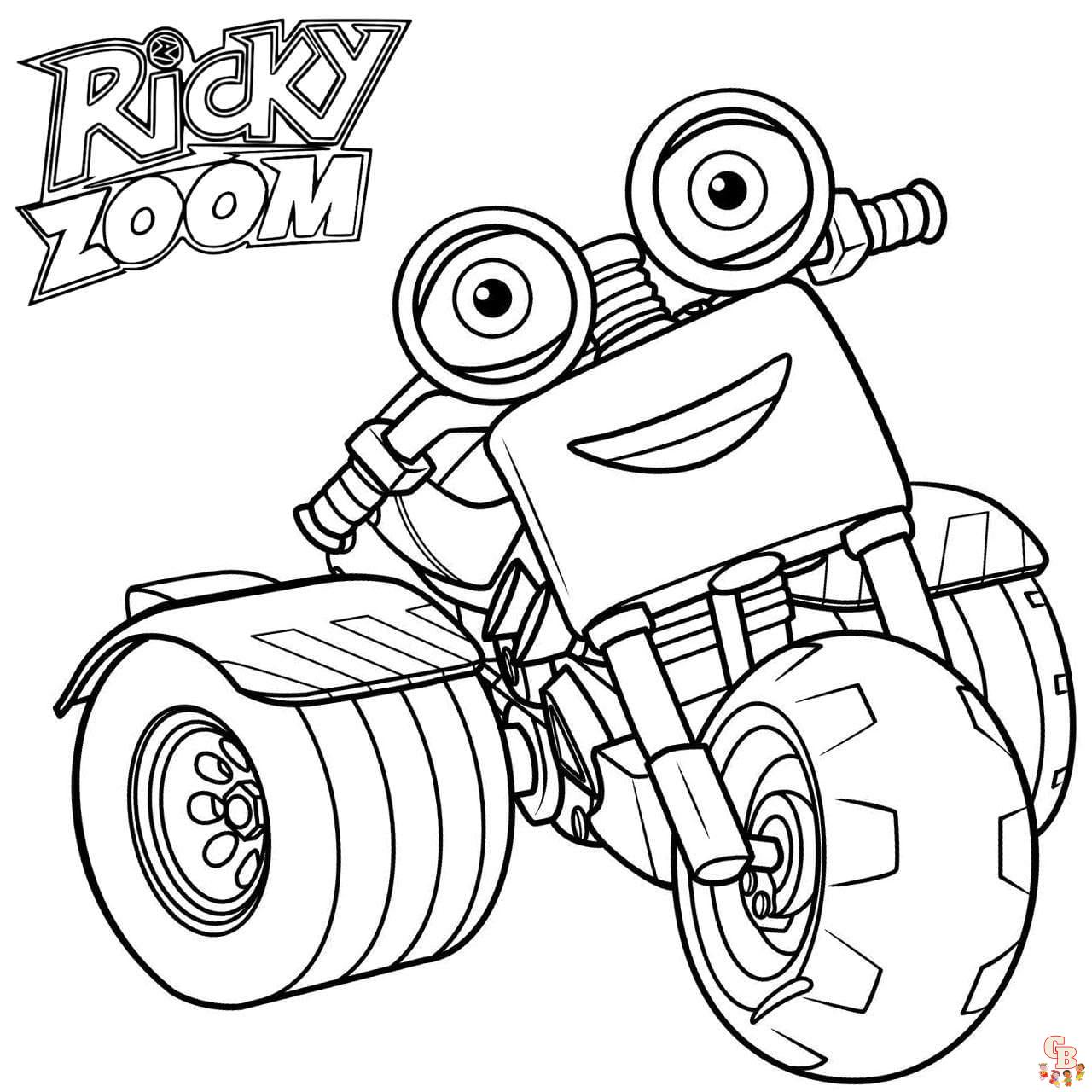 Coloriage La Bande Ricky Zoom