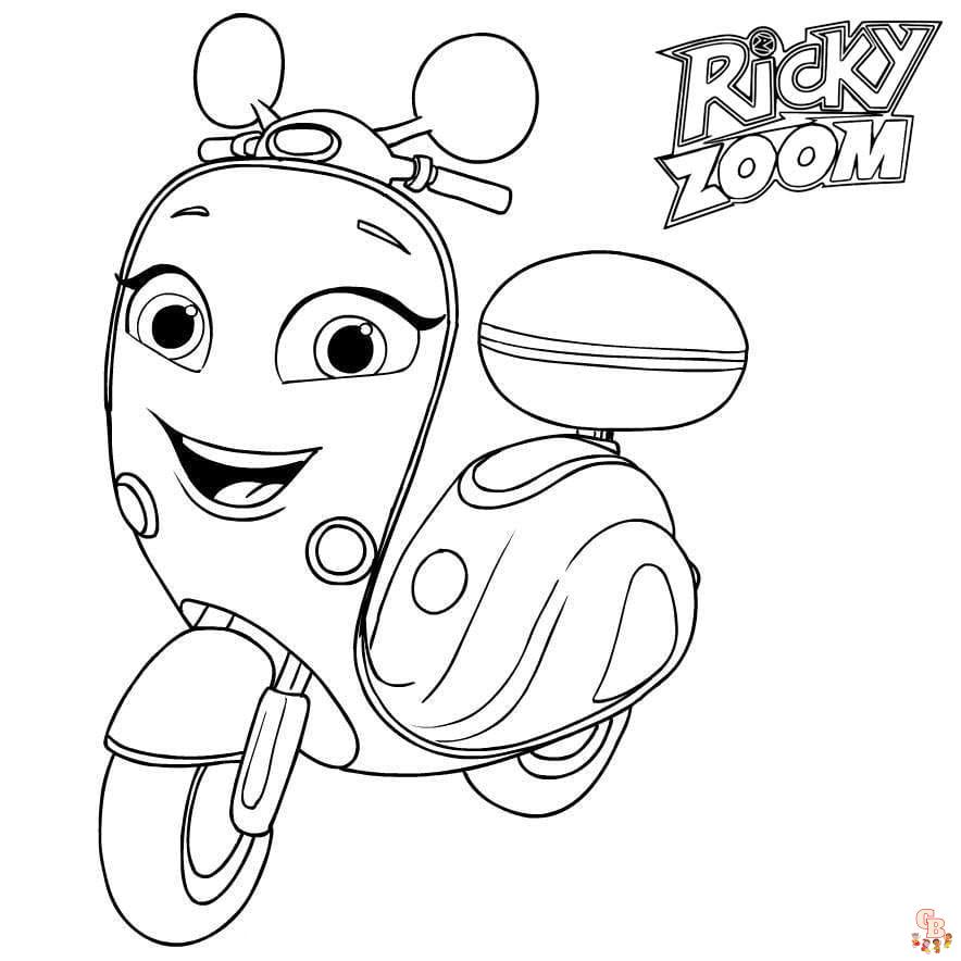 Coloriage La Bande Ricky Zoom