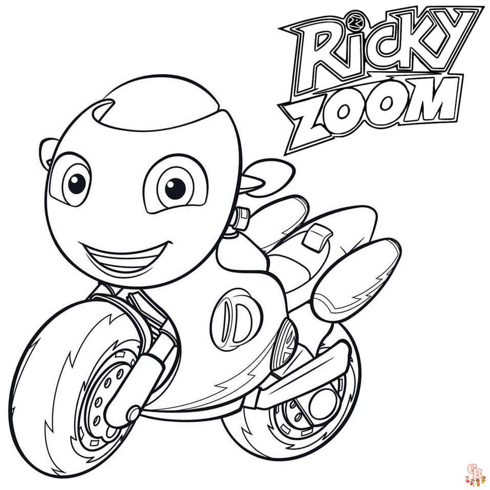 Coloriage La Bande Ricky Zoom