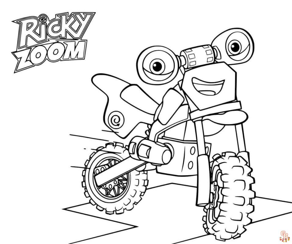 Coloriage La Bande Ricky Zoom