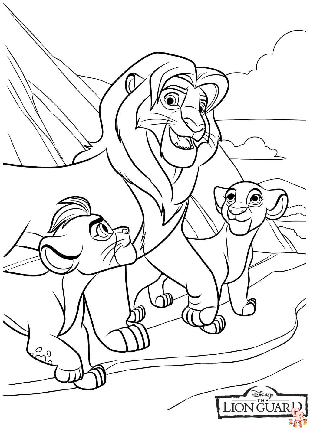 Coloriage La Garde Du Roi Lion