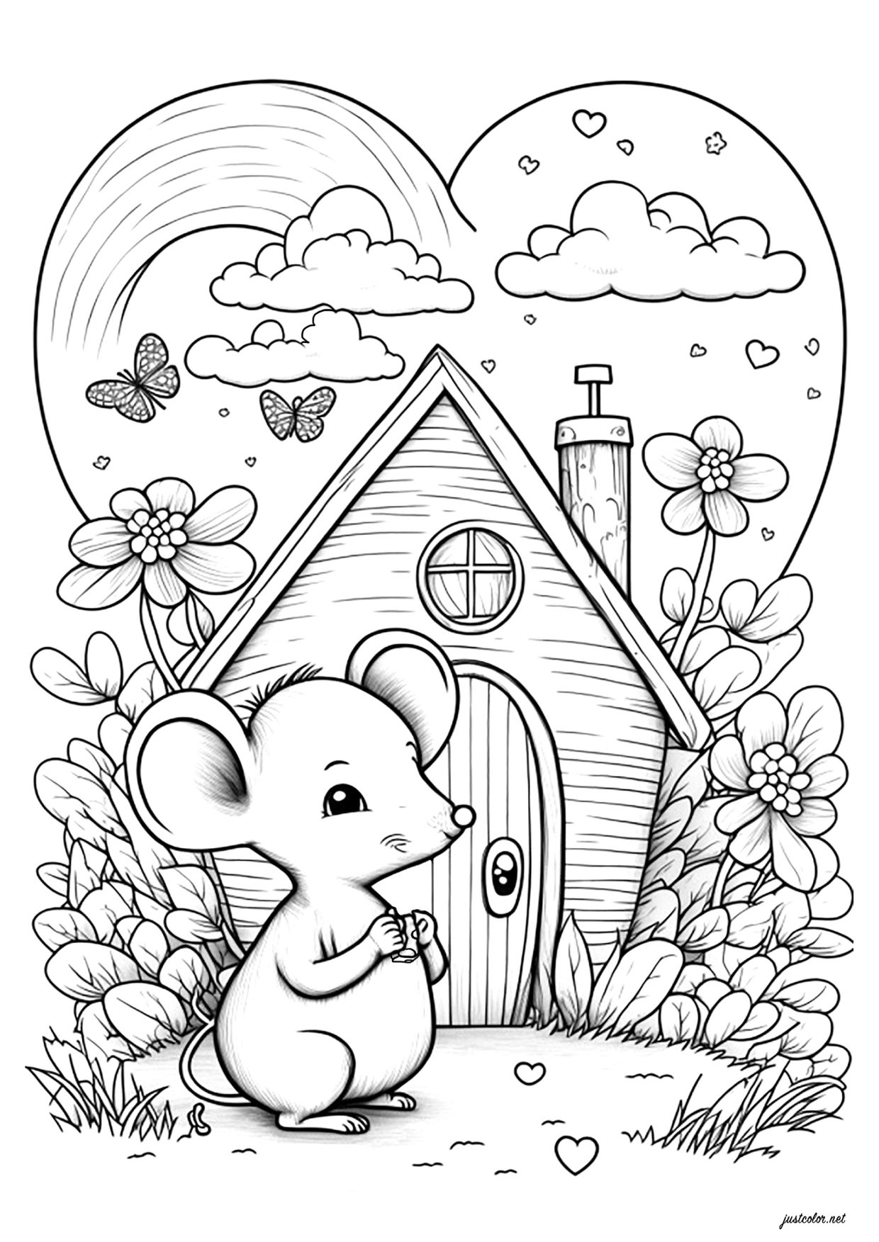 Coloriage La petite souris