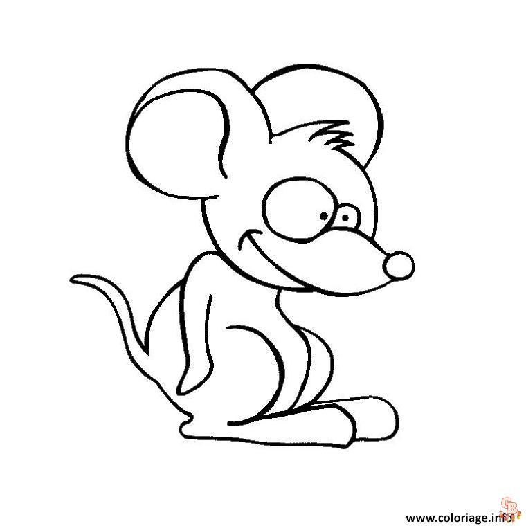 Coloriage La petite souris