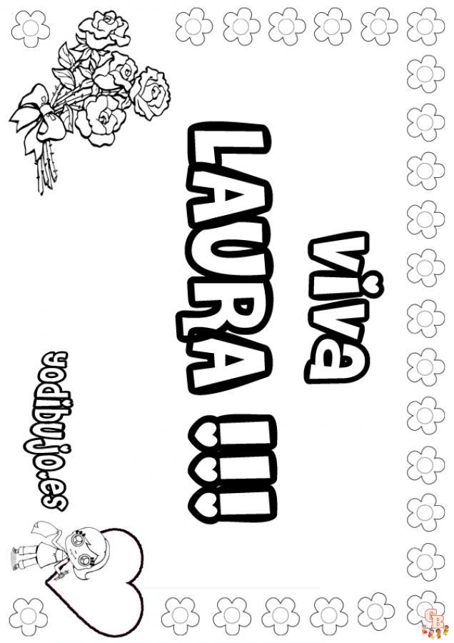 Coloriage Laura