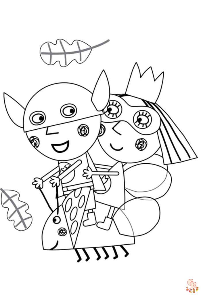 Coloriage Le Petit Royaume De Ben Et Holly