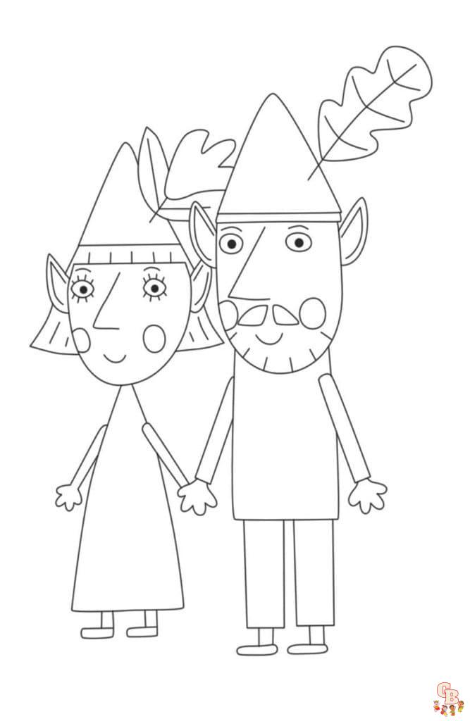 Coloriage Le Petit Royaume De Ben Et Holly