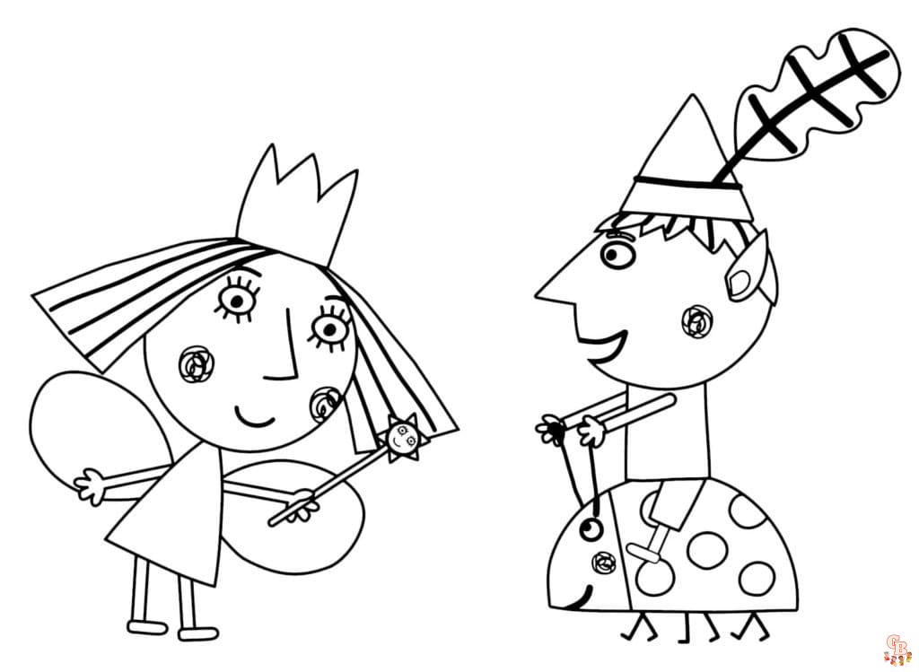 Coloriage Le Petit Royaume De Ben Et Holly