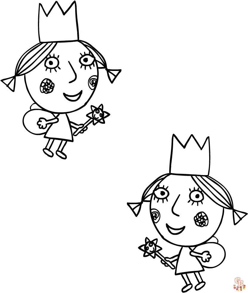 Coloriage Le Petit Royaume De Ben Et Holly