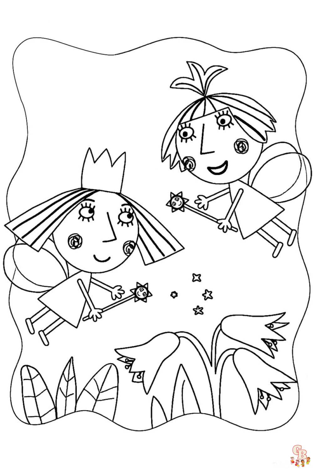 Coloriage Le Petit Royaume De Ben Et Holly