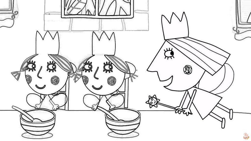 Coloriage Le Petit Royaume De Ben Et Holly