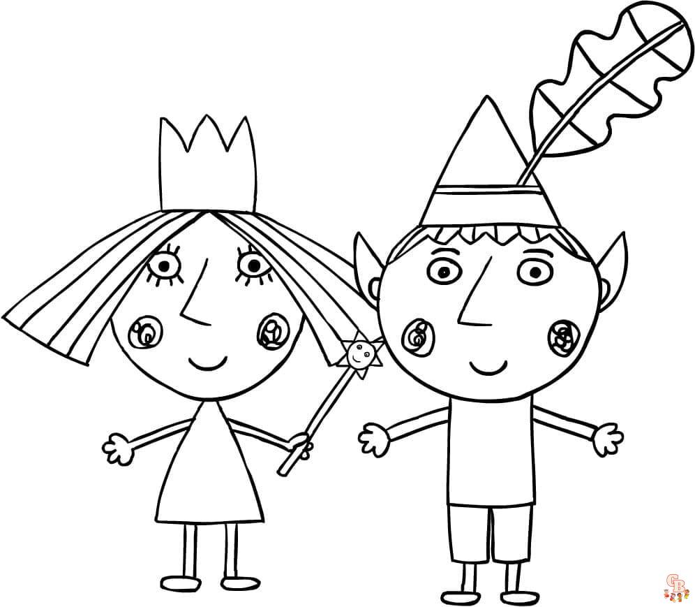 Coloriage Le Petit Royaume De Ben Et Holly