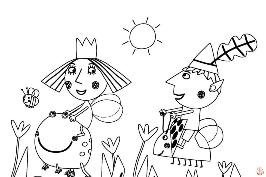 Coloriage Le Petit Royaume De Ben Et Holly