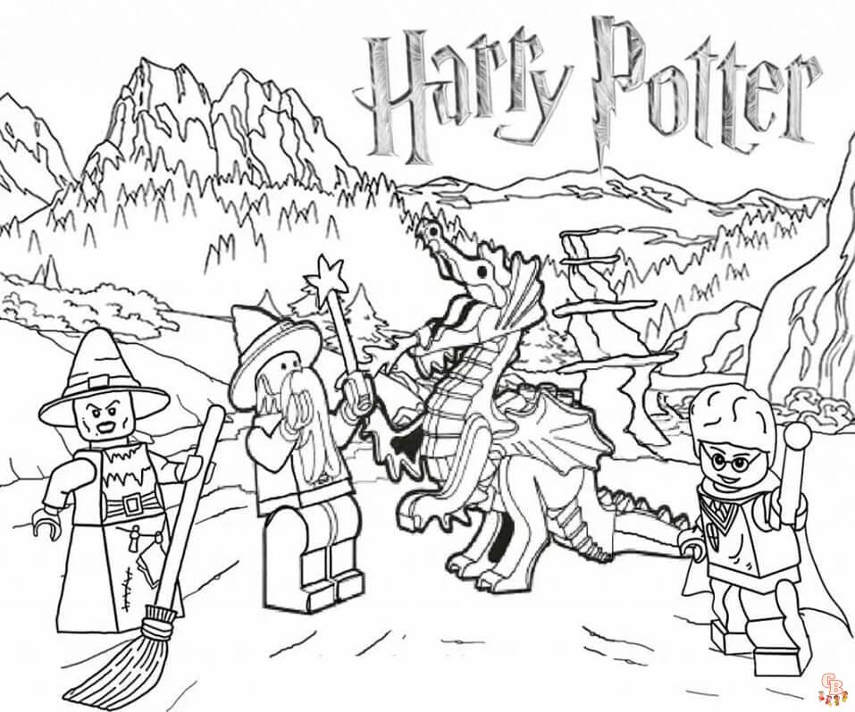 Coloriage Lego Harry Potter