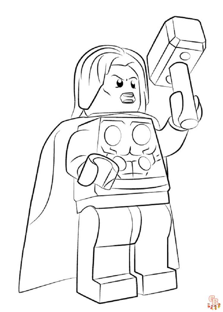 Coloriage Lego Marvel