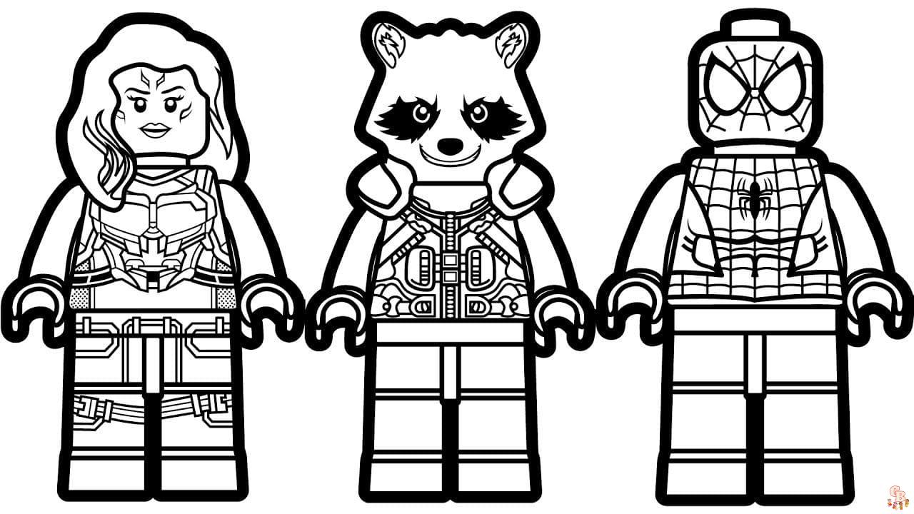 Coloriage Lego Marvel