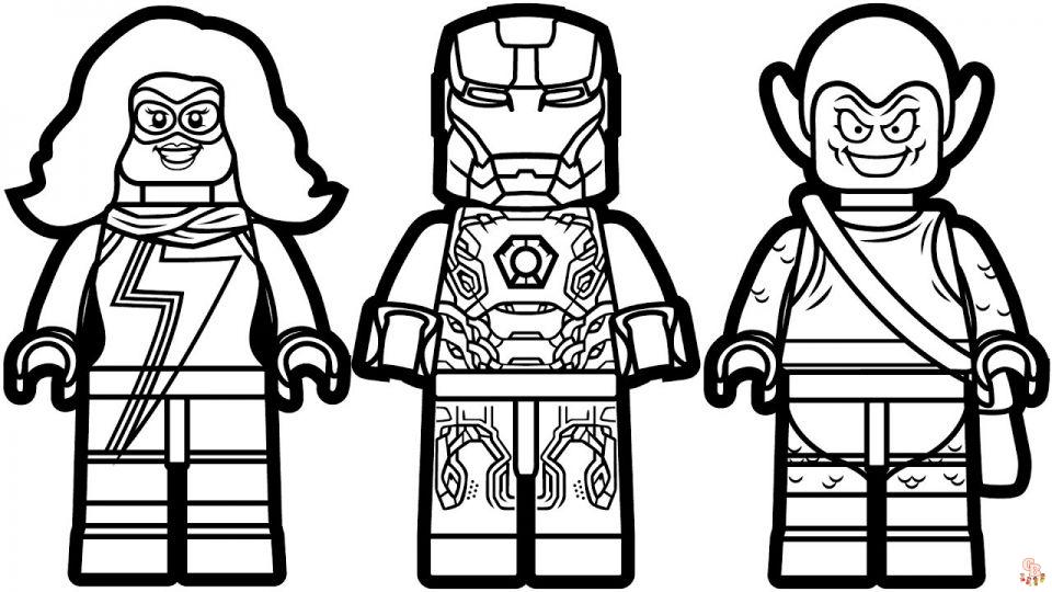 Coloriage Lego Marvel