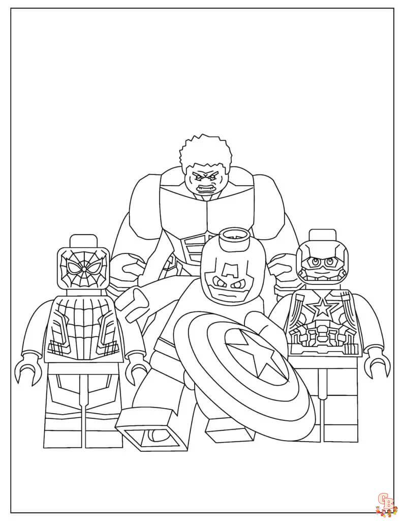 Coloriage Lego Marvel