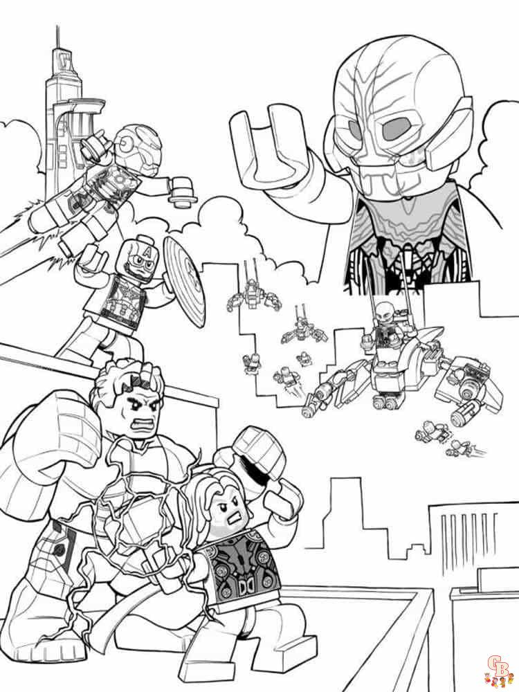 Coloriage Lego Marvel