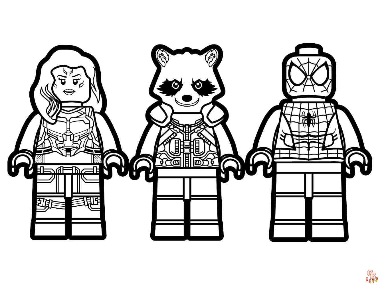 Coloriage Lego Marvel