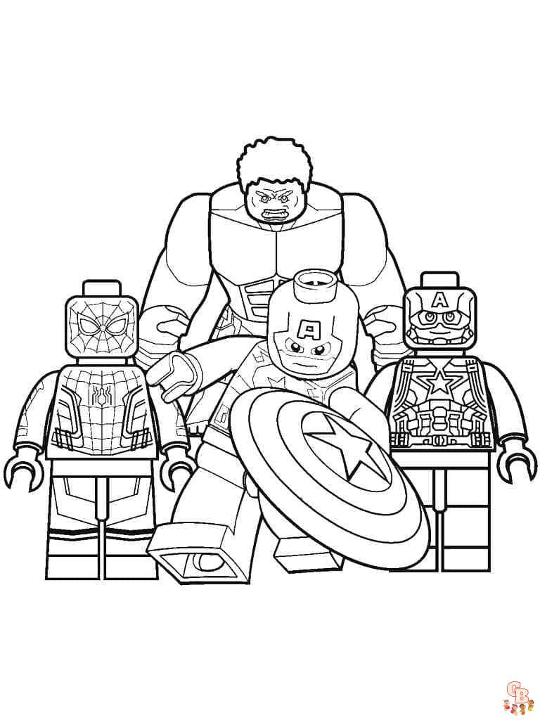 Coloriage Lego Marvel