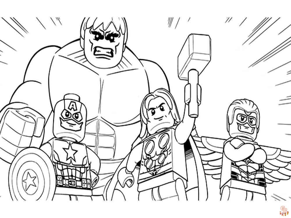 Coloriage Lego Marvel