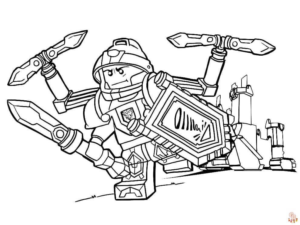 Coloriage Lego Nexo Knights