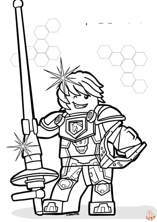 Coloriage Lego Nexo Knights