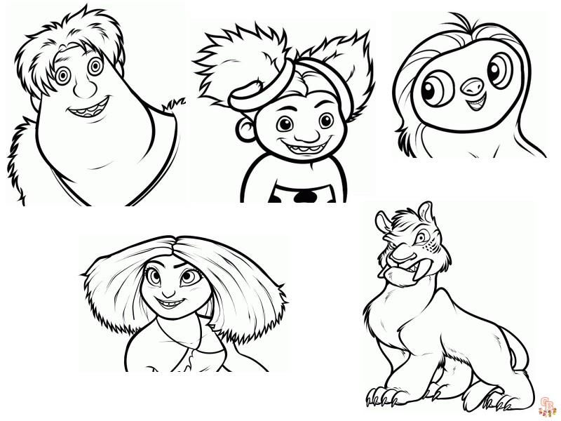 Coloriage Les Croods