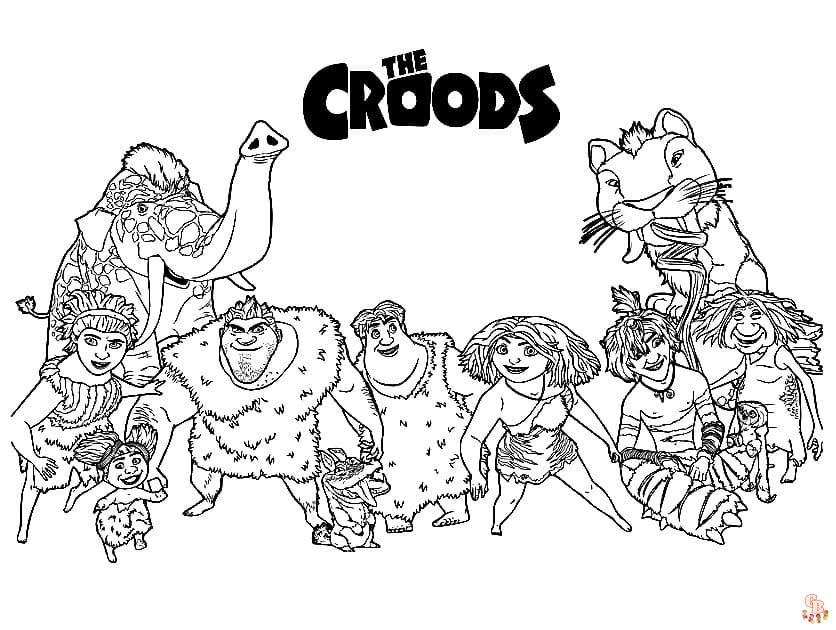 Coloriage Les Croods