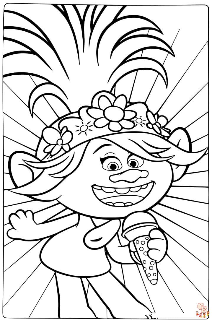 Coloriage Les Trolls