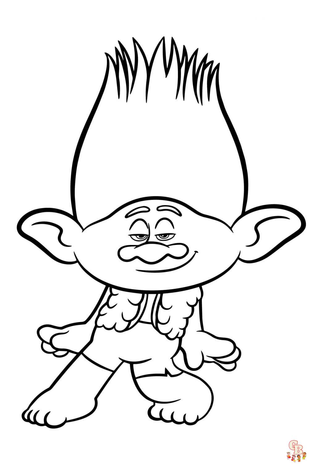 Coloriage Les Trolls