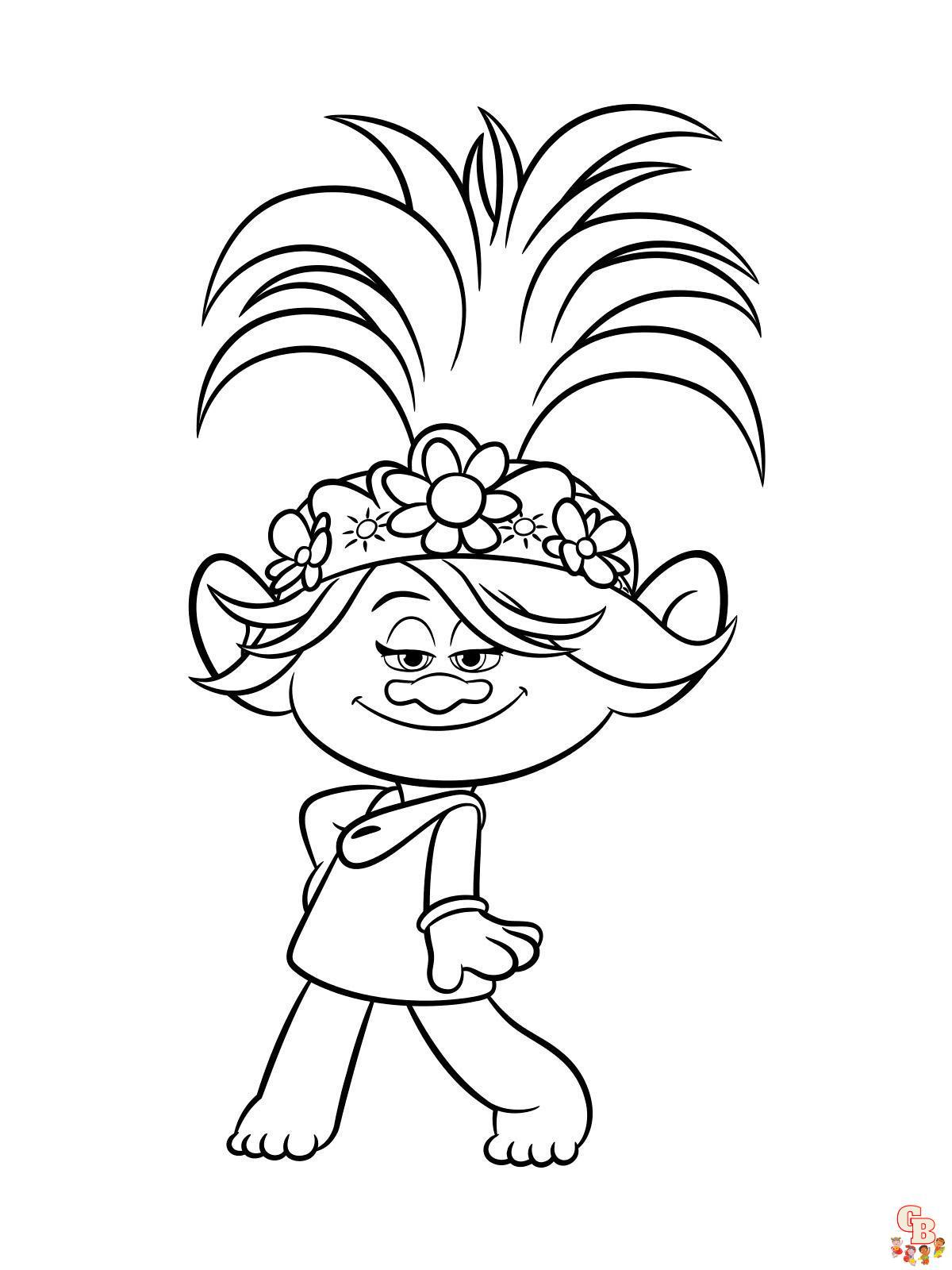 Coloriage Les Trolls