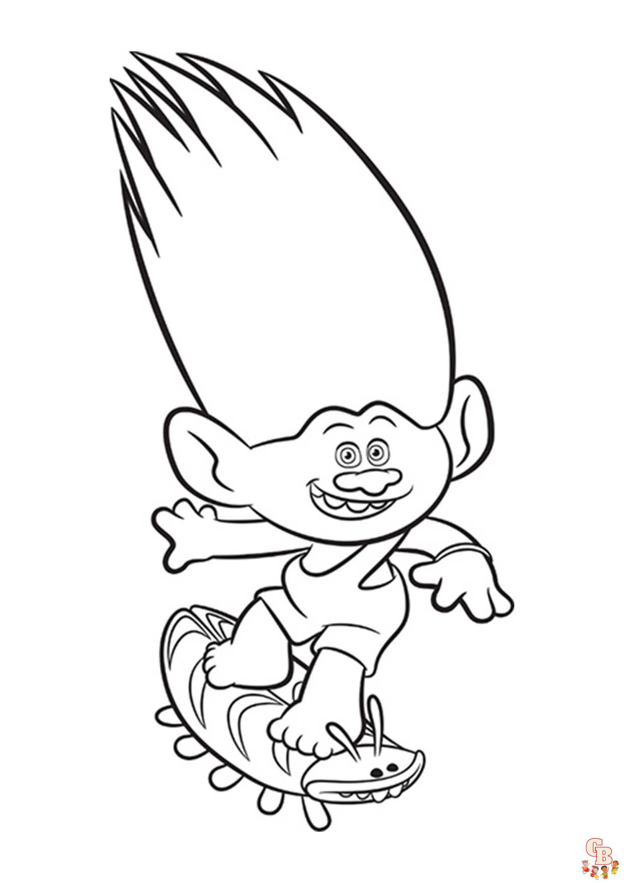 Coloriage Les Trolls