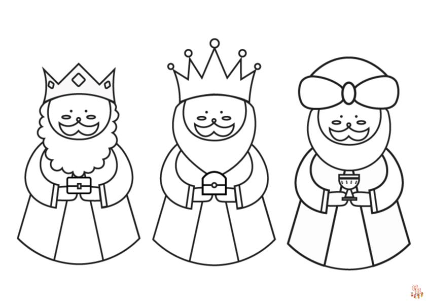 Coloriage Les rois mages