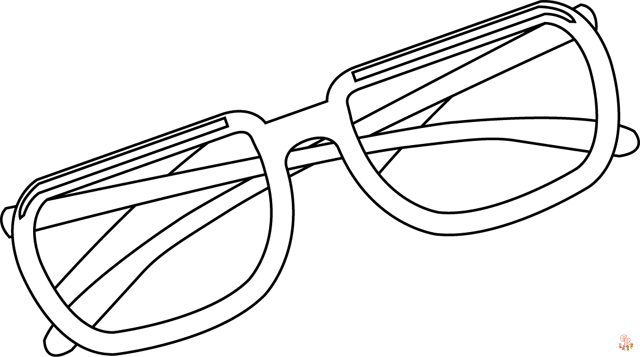 Coloriage Lunettes de soleil